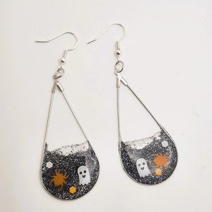 2/$30 SALE Halloween Ghost & Spider Earrings - Handmade & Lightweight
